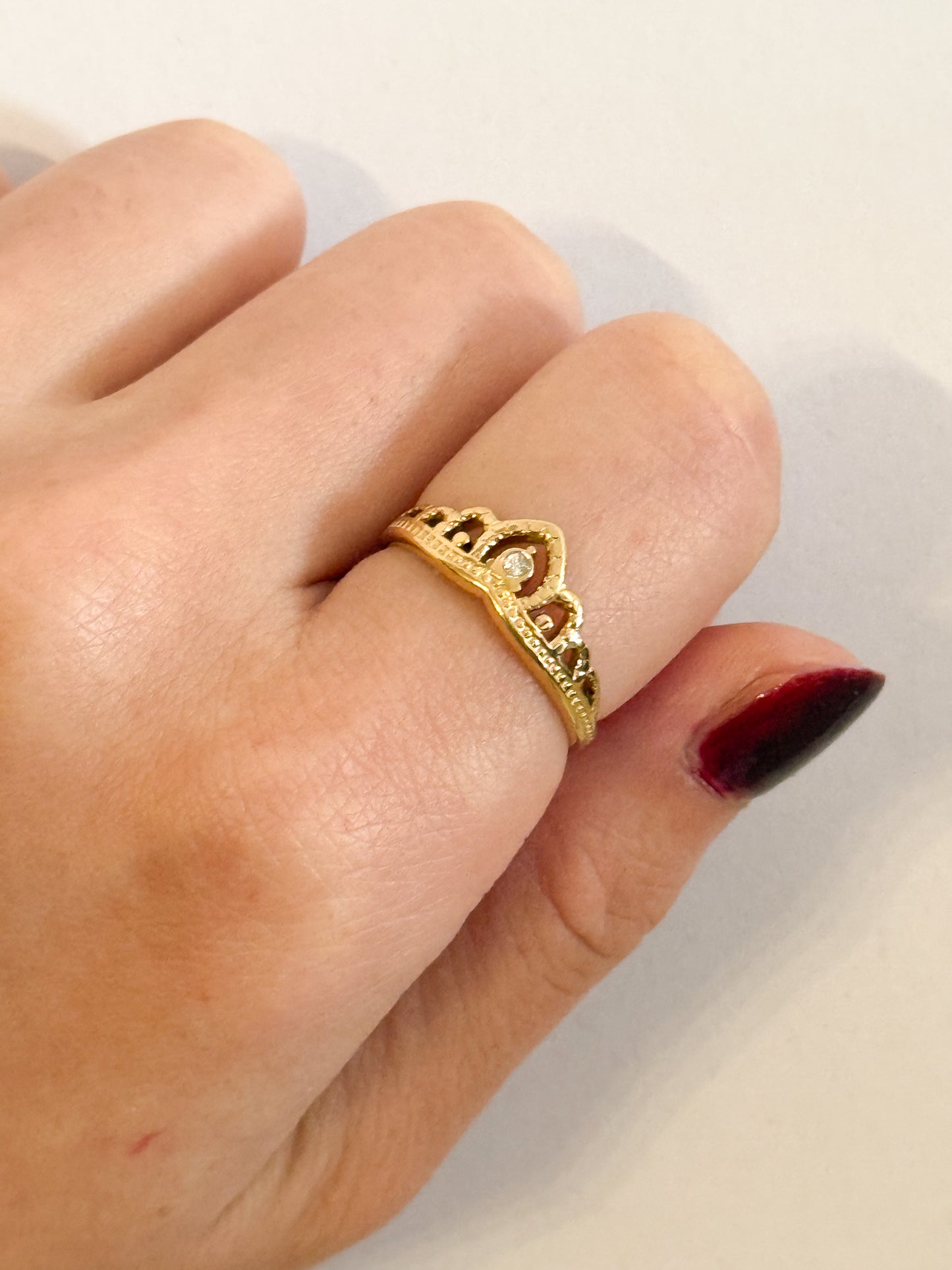 Anillo Corona Luz Ajustable