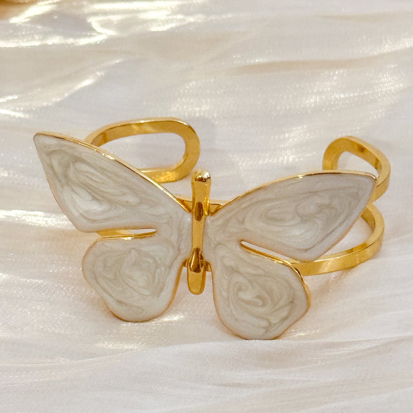 Brazalete Mariposa BALI AZUL/BLANCO (Pulsera)