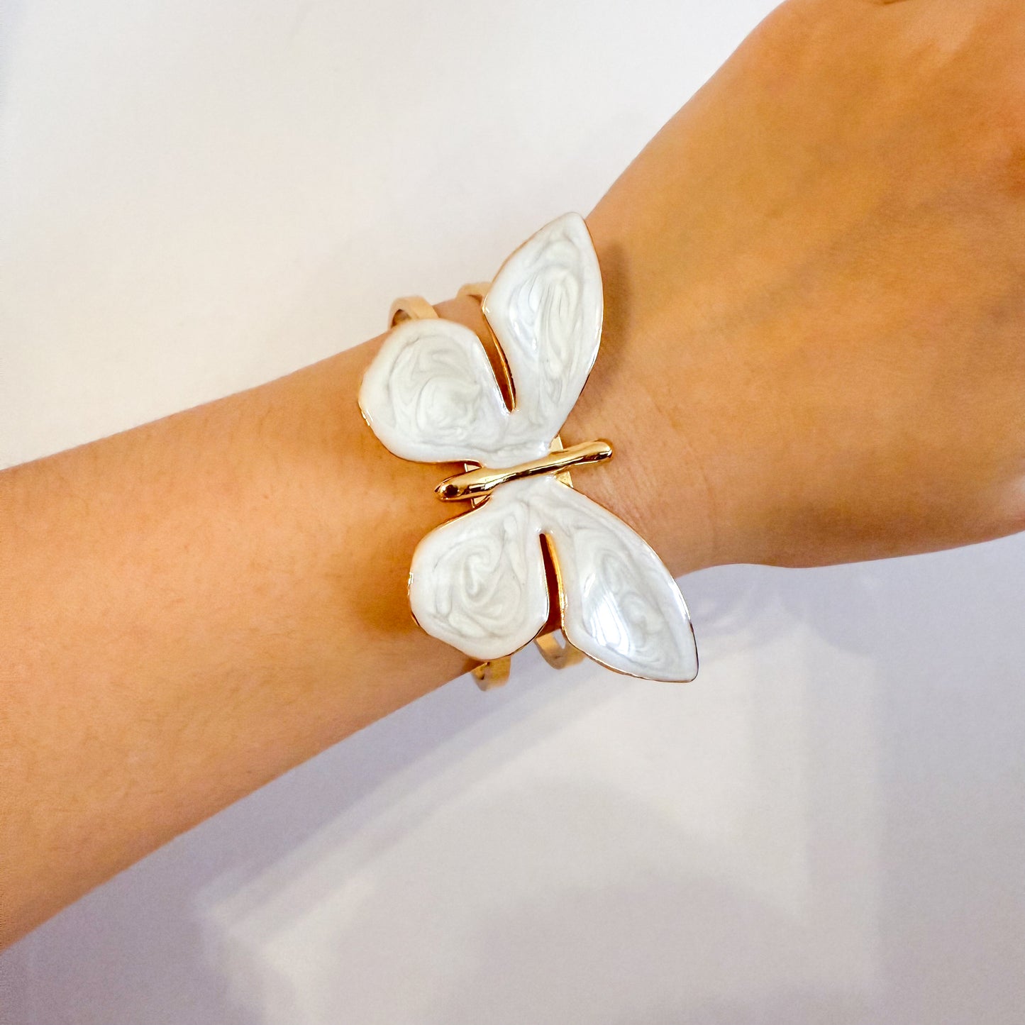 Brazalete Mariposa BALI AZUL/BLANCO (Pulsera)