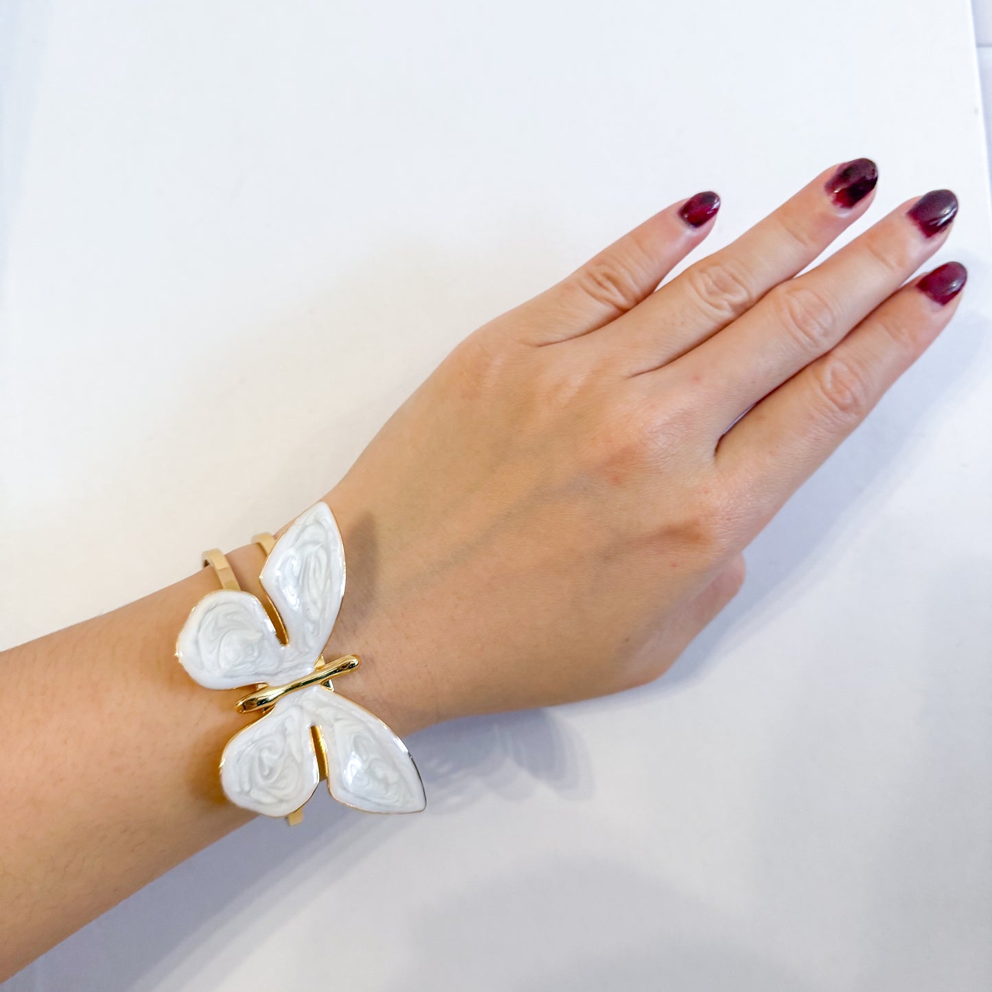 Brazalete Mariposa BALI AZUL/BLANCO (Pulsera)