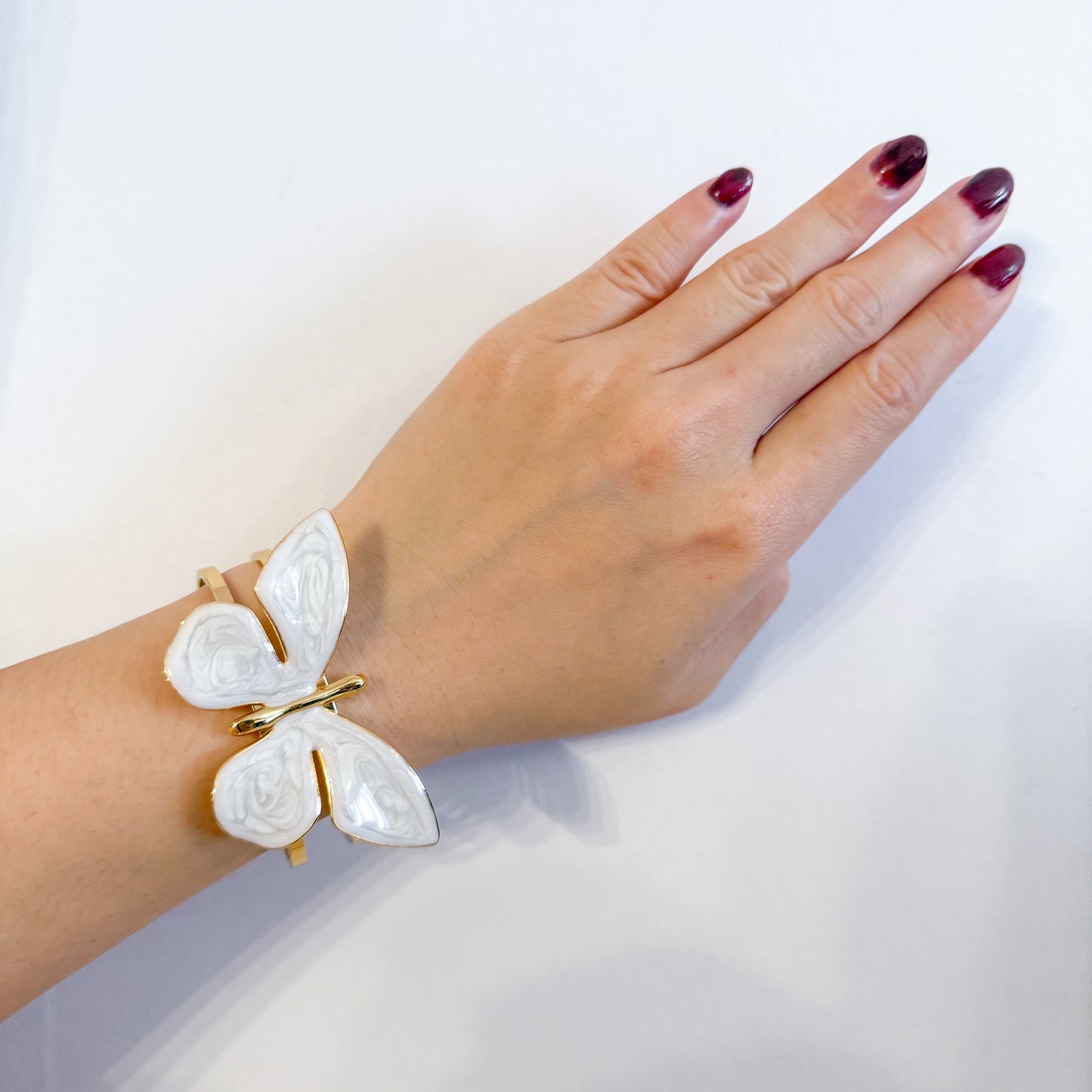 Brazalete Mariposa BALI AZUL/BLANCO (Pulsera)