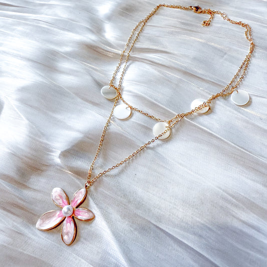 Collar Flor de Cerezo （nacado）