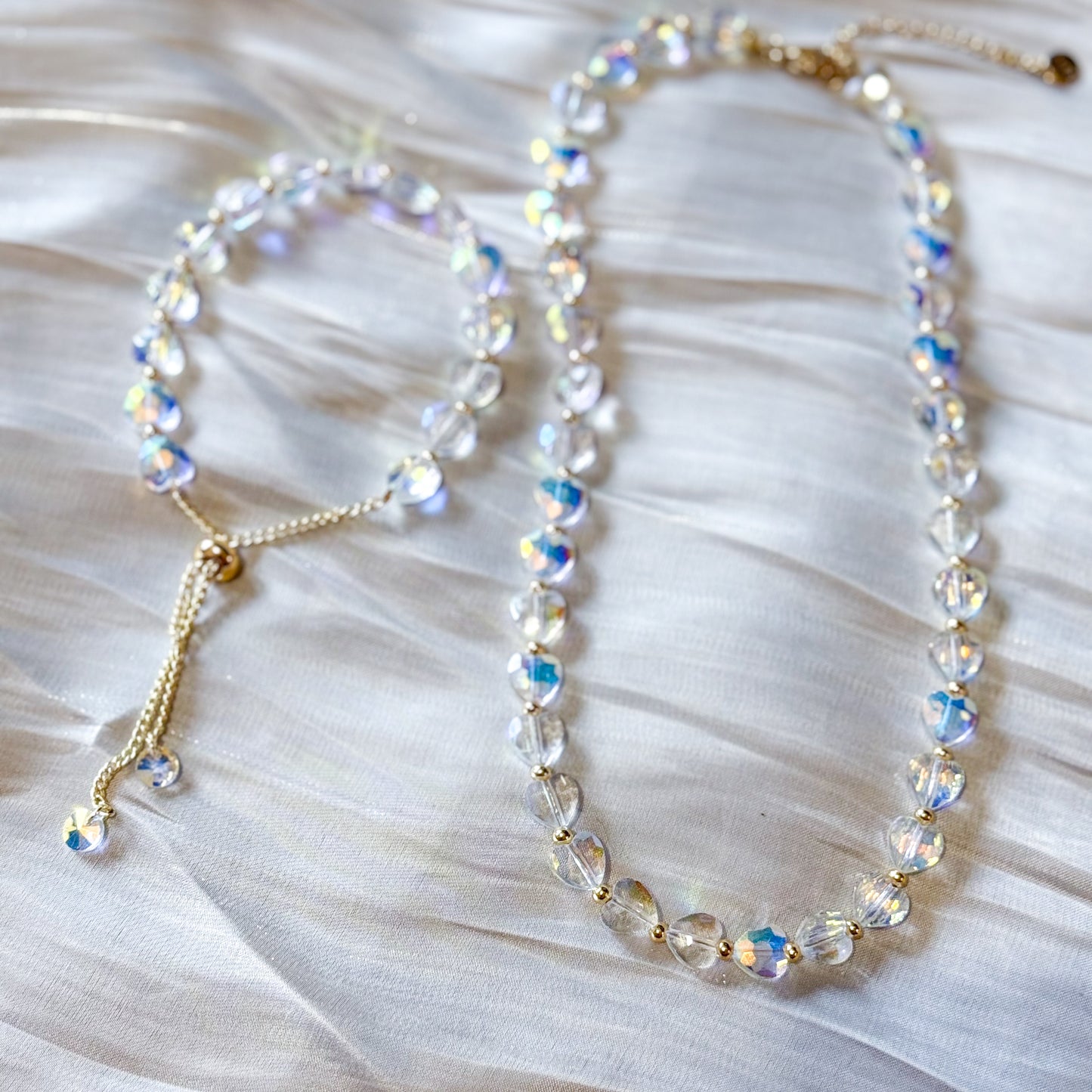 Look Aurora Corazones （collar + pulsera）