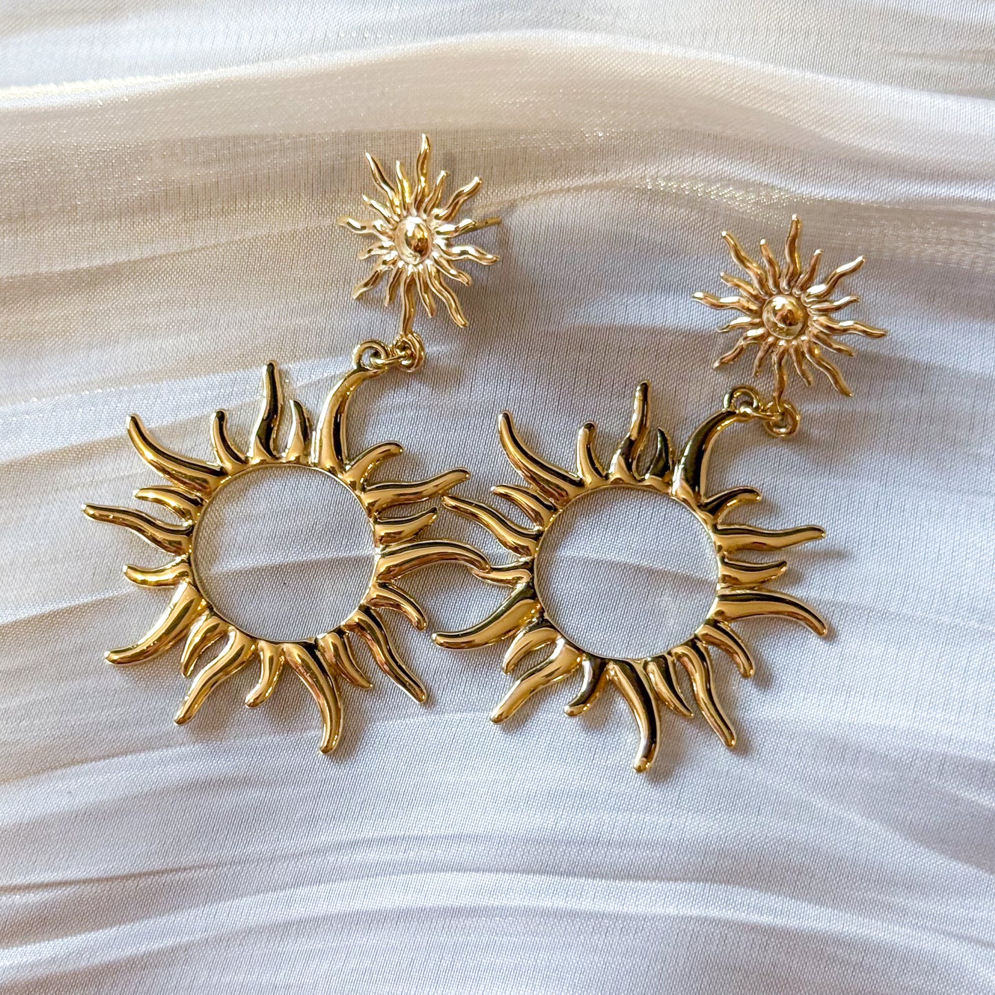 Pendientes Soleil Apolo （Sol Dorado）