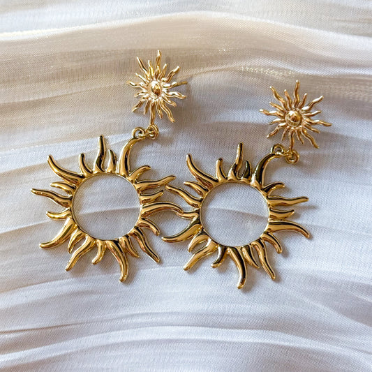 Pendientes Soleil Apolo （Sol Dorado）