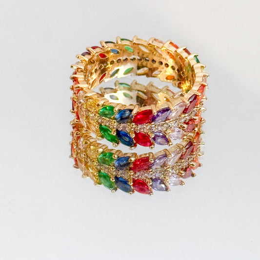 Anillo Bloom Jardin （multicolor hoja）