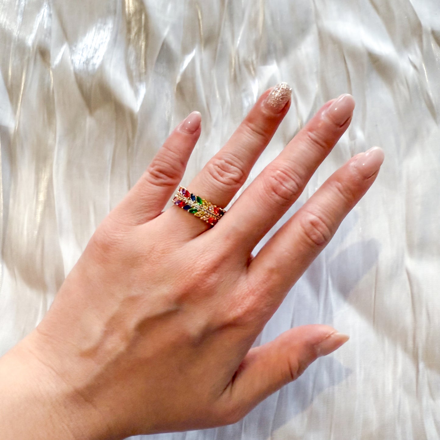 Anillo Bloom Jardin （multicolor hoja）