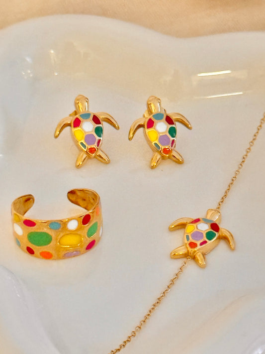 Conjunto tortuga luz de sol