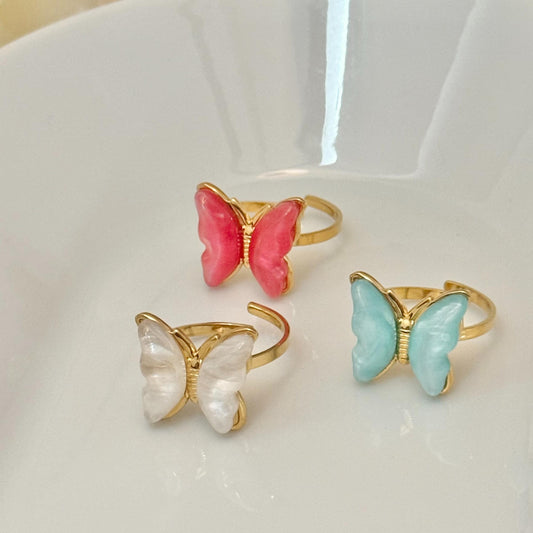 Anillo Mariposa de colores