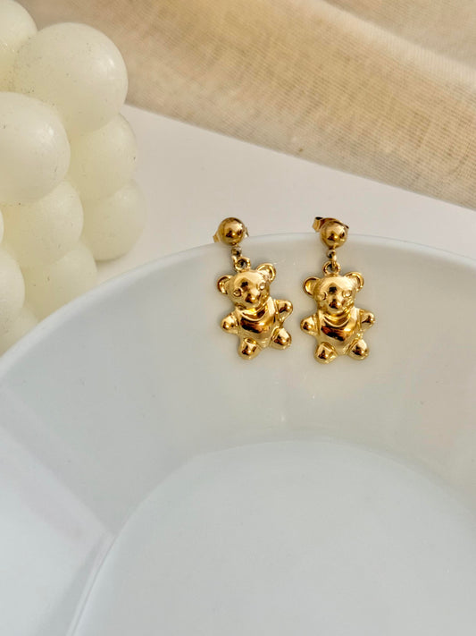 Pendientes Ositos Dorados