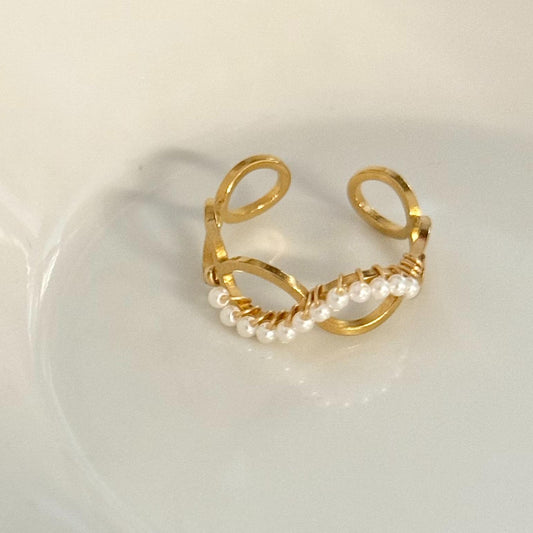 Anillo Infinito Ajustable Dorado
